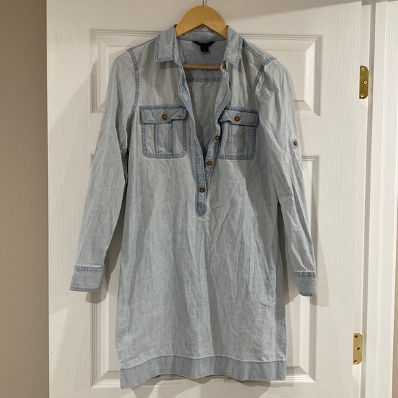 J. crew Factory denim dress - Picture 1 of 3